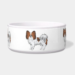 Rode Sable Papillon Schattige En Gelukkige Cartoon Voerbakje