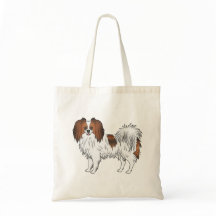 Rode Sable Phalène Knuffige Cartoon Fluffy Hond