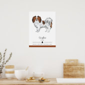 Rode Sable Phalène Met Fokkerij Eigenschappen En H Poster (Keuken)