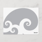 Rode Sakura Cherry Blossoms Swirls Trouwtafel Nu Briefkaart (Achterkant)