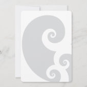 Rode Sakura Kersenbloesems wervelt chique Verlovin Kaart (Achterkant)