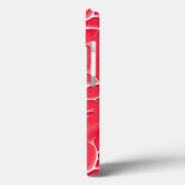 Rode Salsa-takpatroon iPhone-hoes Case-Mate iPhone Case (Achterkant / Links)