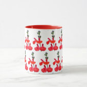 Rode Salvia Bloemen Mok (Midden)