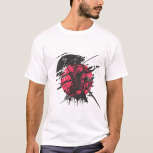 Rode Samurai Krijger – Krachtige Japanse Geest Kun T-shirt