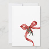 Rode Santa Baby Kerst Baby shower Kaart (Achterkant)