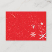 Rode Santa Baby shower Luier Raffle Informatiekaartje (Achterkant)