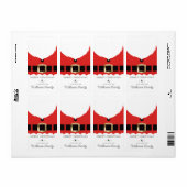 Rode Santa Coat Christmas Gift Sticker (Full Sheet)