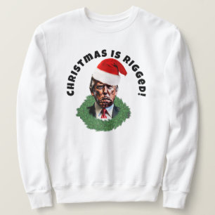 Rode Santa Hat Trump Rigged Christmas Trui