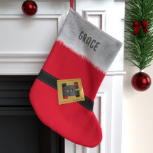 Rode Santa pak riem monogrammed Traditioneel Kinde