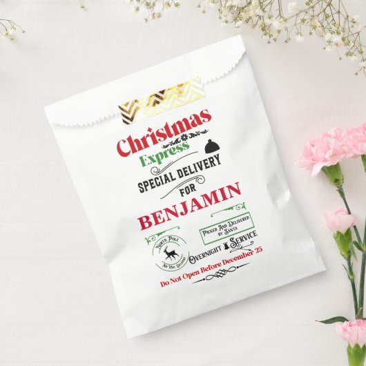 Rode Santa Sack Noord-Pool Herten Levering Bedankzakje (Gezegeld)