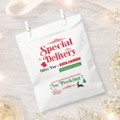 Rode Santa Sack Noordpool Levering Vrolijk Kerstfe Bedankzakje (Geknipt)