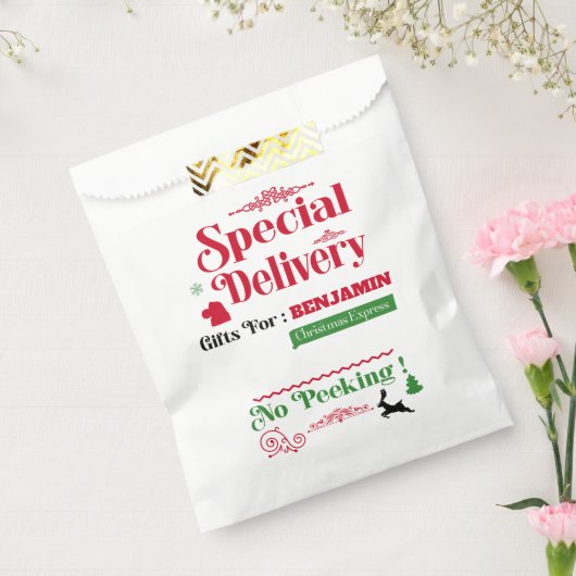 Rode Santa Sack Noordpool Levering Vrolijk Kerstfe Bedankzakje (Gezegeld)