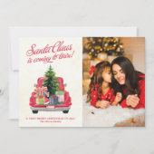  Rode Santa Truck Foto (Voorkant)