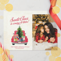  Rode Santa Truck Foto