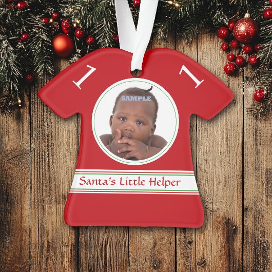 Rode Santa's Helper Photo Template Kinder Ornament