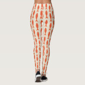Rode Sardines Vis Zomer Leggings (Achterkant)