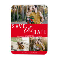 Rode Save the Date Huwelijk 3 Foto's