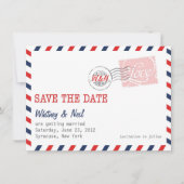 Rode Save the Date Postdienst Collectie (Voorkant)