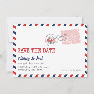 Rode Save the Date Postdienst Collectie