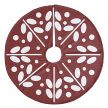 Rode Scandinavische kerstboomrok