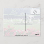 Rode scène uit een conservatoir balkon, Longwood G Briefkaart (Achterkant)