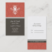 Rode schaar afsprakenkaartje (Voorkant / Achterkant)