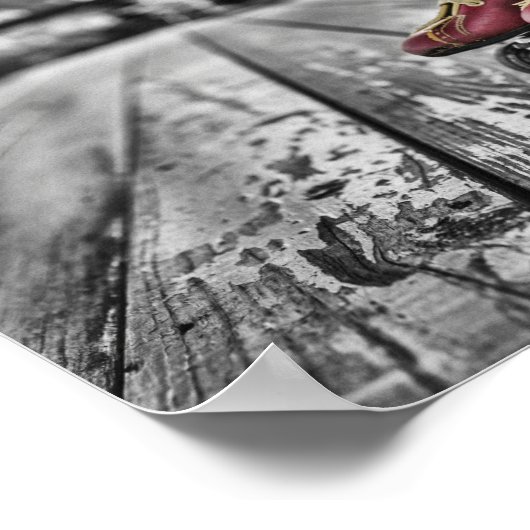 rode Schaatsen Poster (Hoek)