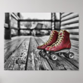  rode Schaatsen Poster (Voorkant)
