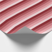 Rode schaduwstrepen cadeaupapier (Hoek)