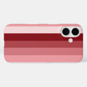 Rode schaduwstrepen Case-Mate iPhone case (Achterkant (horizontaal))