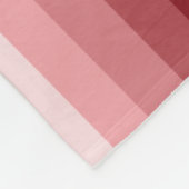 Rode schaduwstrepen fleece deken (Hoek)