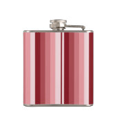 Rode schaduwstrepen heupfles (Achterkant)