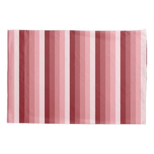 Rode schaduwstrepen kussensloop (Achterkant)