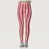 Rode schaduwstrepen leggings (Voorkant)