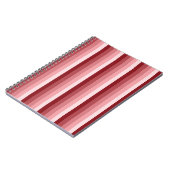 Rode schaduwstrepen notitieboek (Linkerzijde)