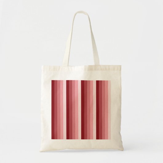 Rode schaduwstrepen tote bag (Voorkant)