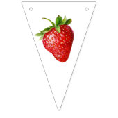 Rode Schattigee aardbeienbes Eerste 1e Baby Verjaa Vlaggetjes (Derde vlag)