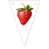 Rode Schattigee aardbeienbes Eerste 1e Baby Verjaa Vlaggetjes (Eerste vlag)