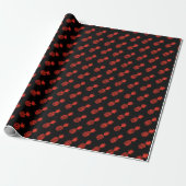 Rode Schattigee ananas vakantiepatroon Cadeaupapier (Uitgerold)