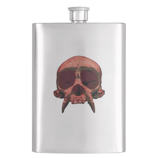 Rode Schedel flesje Flacon (Voorkant)