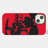 Rode Schedel iPhone Hoesje (Achterkant horizontaal)