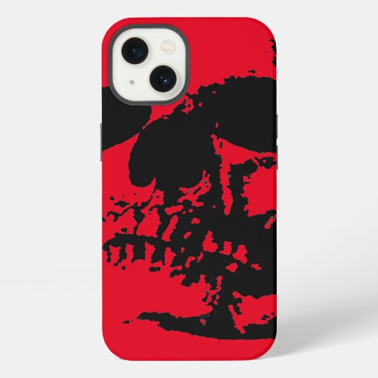 Rode Schedel iPhone Hoesje (Achterkant)