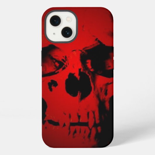 Rode Schedel iPhone Hoesje (Achterkant)