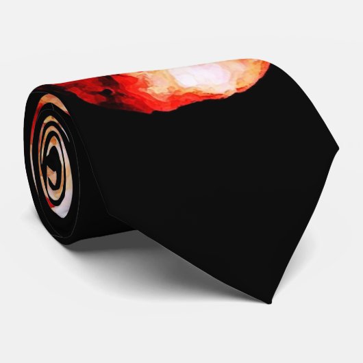 Rode schedel Stropdassen (Opgerold)