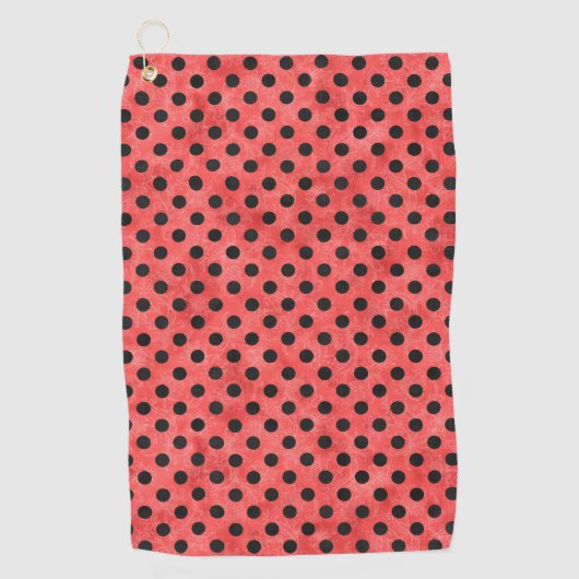 Rode Schedels en Zonnebloem Serie Ontwerp 4 Golfhanddoek (Voorkant)