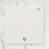 RODE SCHEMERIGE BLAUWE VUURTOREN ZEE BRUIDSSUITE BEDANKJES LABELS (Achterkant)