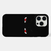Rode scherpe anime-ogen op iphon 15 pro max hoes iPhone hoesje (Achterkant horizontaal)