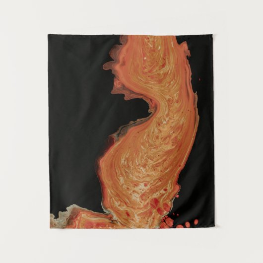 Rode schilderfoto wandkleed (Voorkant)