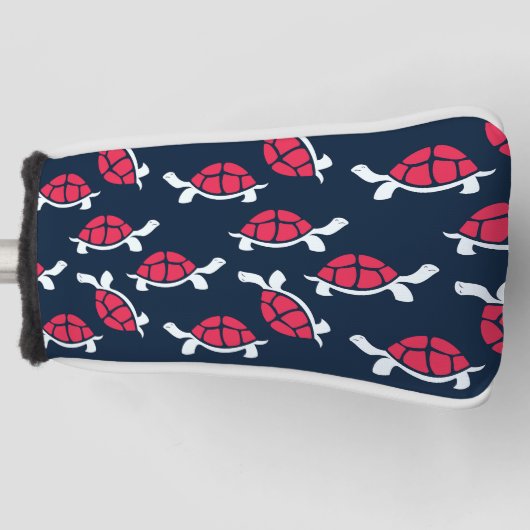 Rode schildpad golfheadcover (Voorkant)