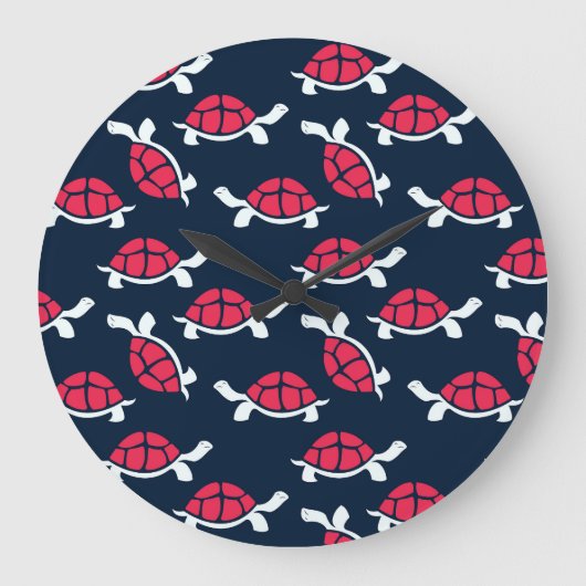 Rode schildpad grote klok (Voorkant)